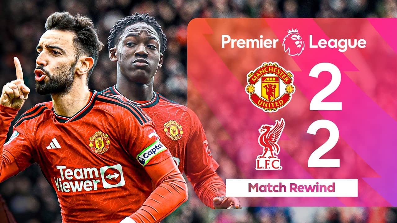 Late Drama Rescues Liverpool As Mainoo And Fernandes Star | Manchester United v Liverpool 2023/24
