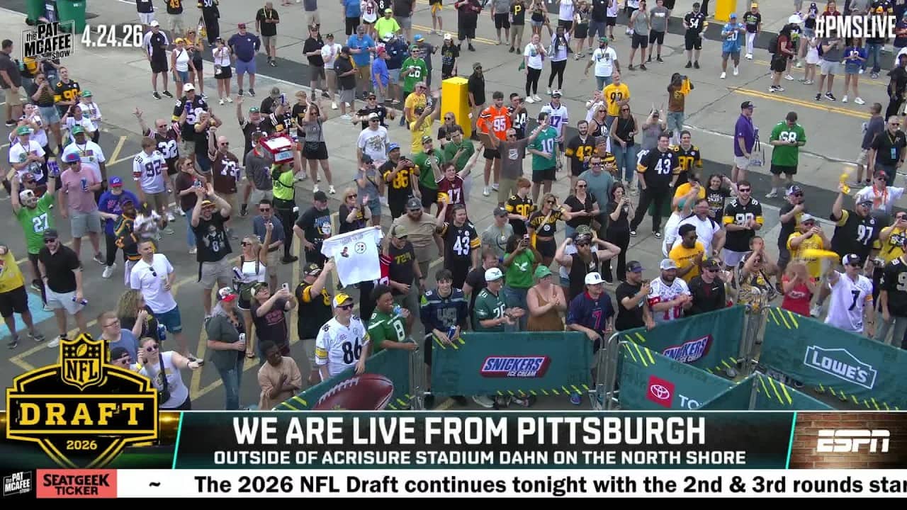 Pat can't stop pranking the crowd in Pittsburgh 🤣 | The Pat McAfee Show