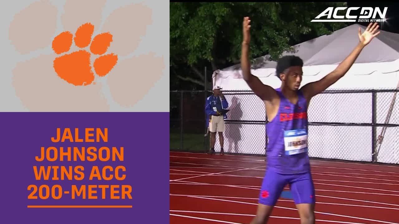 Clemson's Jalen Johnson Wins ACC 200-meter Title