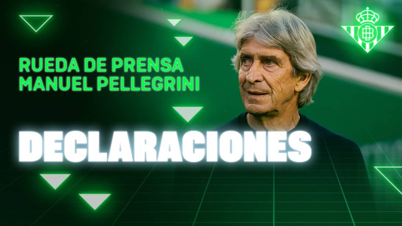 Rueda de prensa de Manuel Pellegrini tras el #RealBetisRealMadrid 🗣🎙 | Real BETIS Balompié
