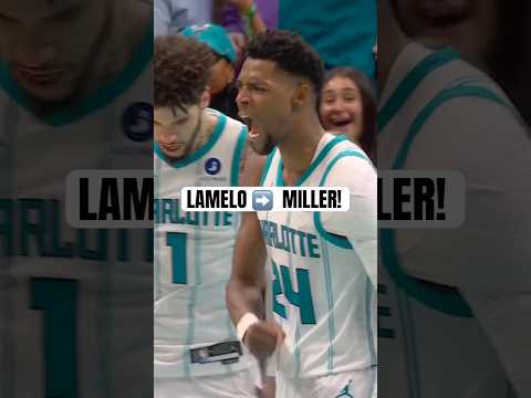LaMelo with the dime to Brandon Miller!