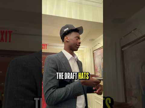 AJ Dybantsa tries on the NBA Hat👀