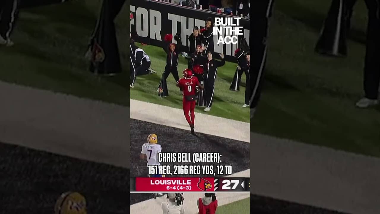 🔥 Big-play receiver. Chris Bell is #BuiltInTheACC    #nfldraft #collegefootball #louisvilecardinals