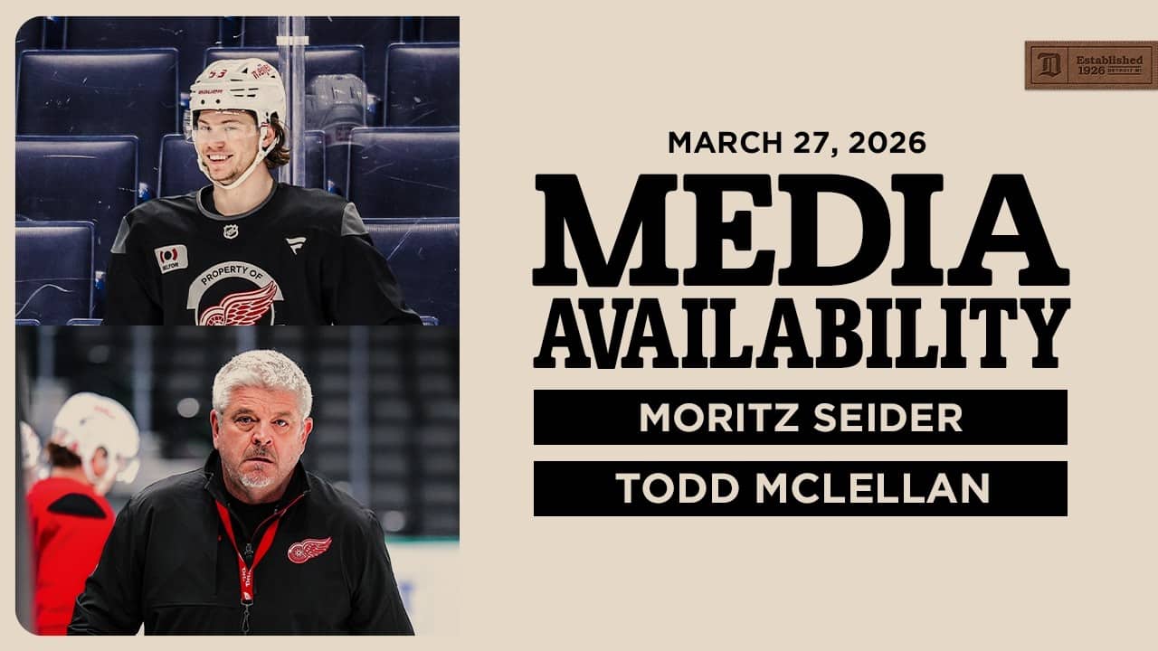 Mo Seider & Todd McLellan Morning Skate @ BUF | March 27, 2026