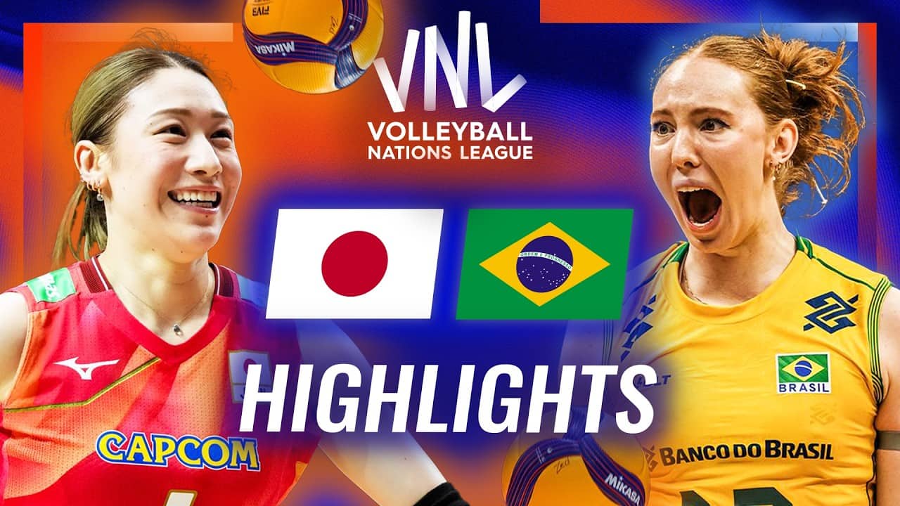 Japan 🇯🇵 vs. Brazil 🇧🇷 - Highlights | Week 3 | Women's VNL 2026