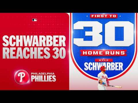 30 FOR SCHWARBER! 🔥 Phillies slugger gives the team the lead with CLUTCH homer | MLB Highlights