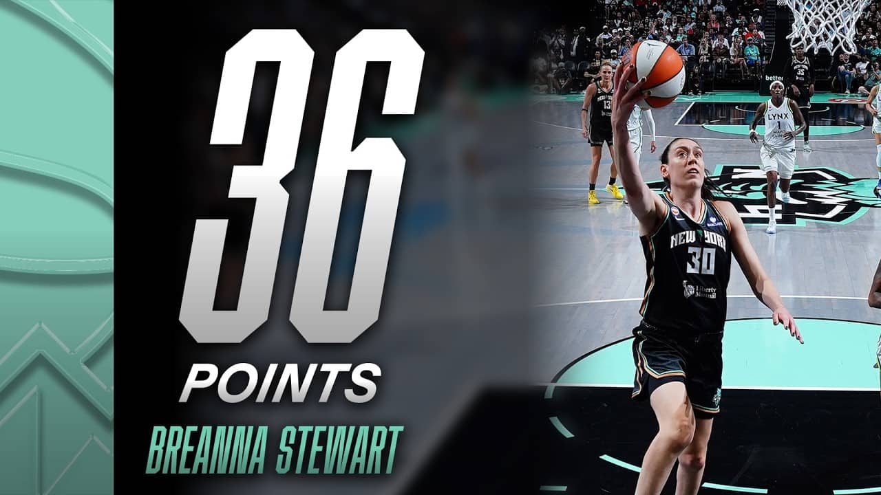 Breanna Stewart Drops 36 PTS & Moves Into 3rd All-Time in 30+ Point Games ⭐