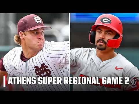 Georgia Bulldogs vs. Mississippi State Bulldogs | Super Regional Highlights | ESPN College Baseball