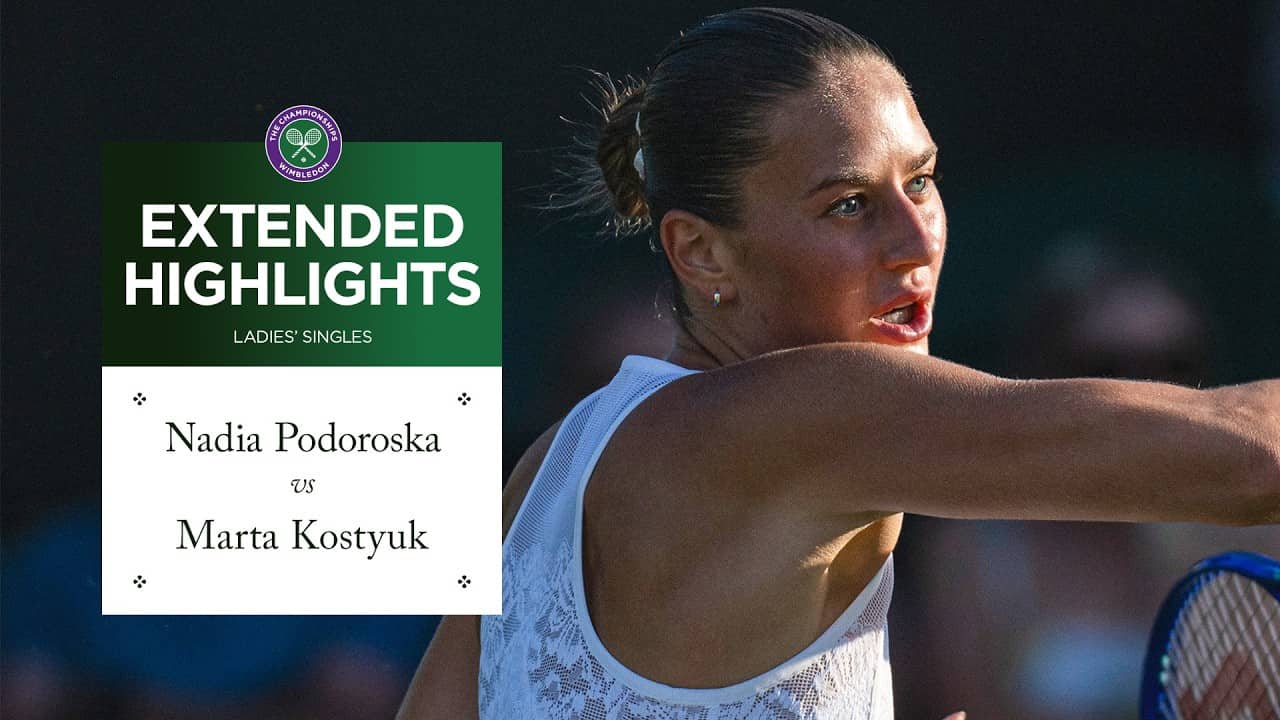 Kostyuk in form! | Nadia Podoroska v Marta Kostyuk | Extended Highlights | Wimbledon 2026