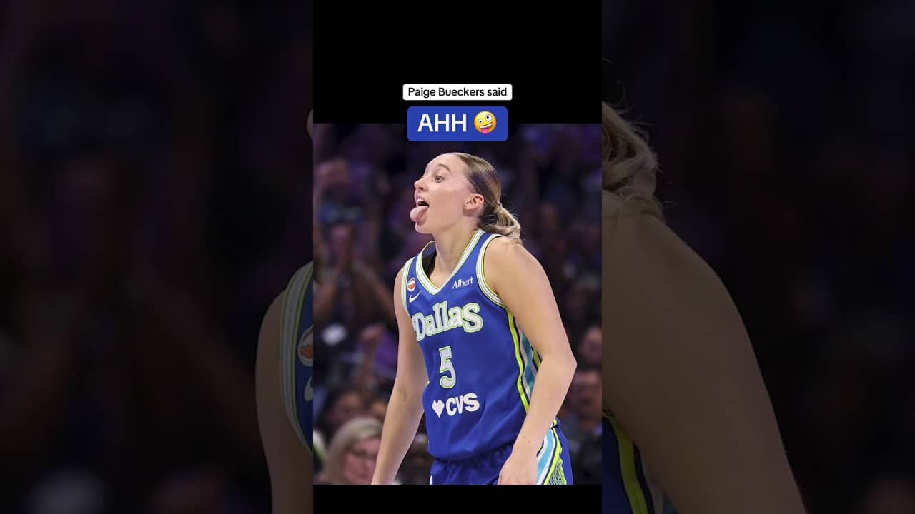 Paige Bueckers was ready (via @dallaswings/TT)