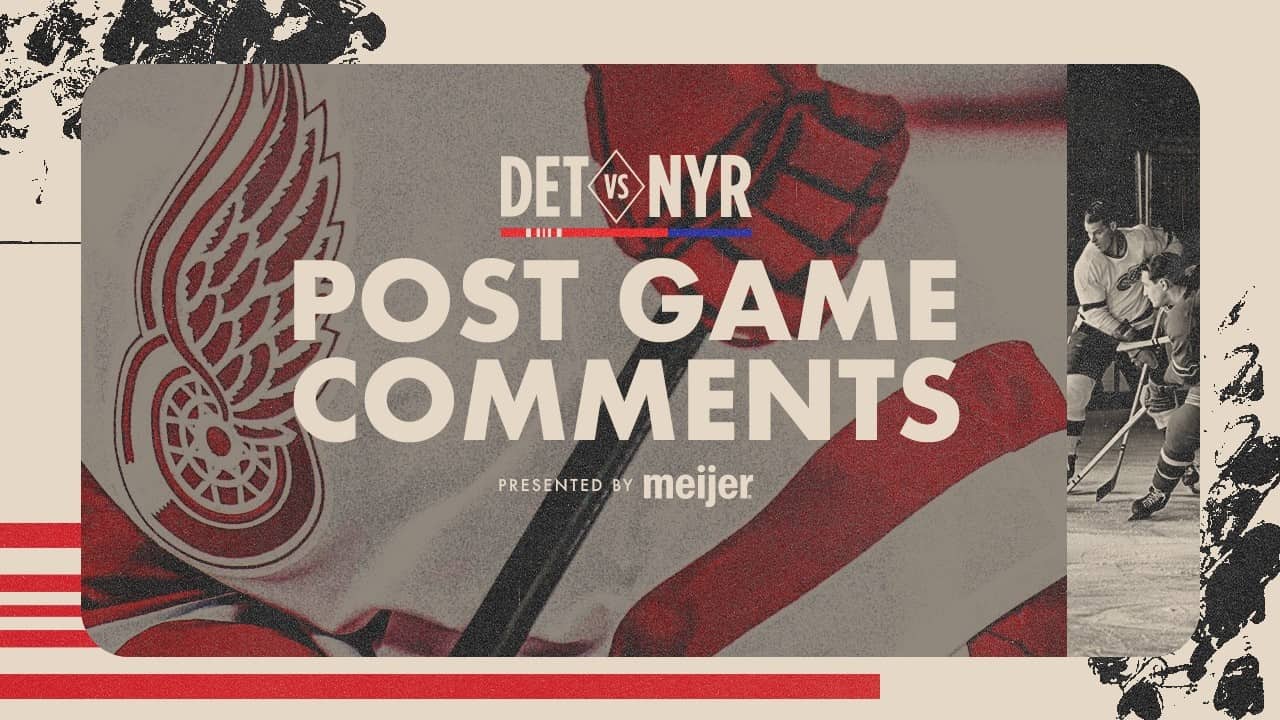 Dylan Larkin, Lucas Raymond & Todd McLellan Post Game vs NYR | April 4, 2026