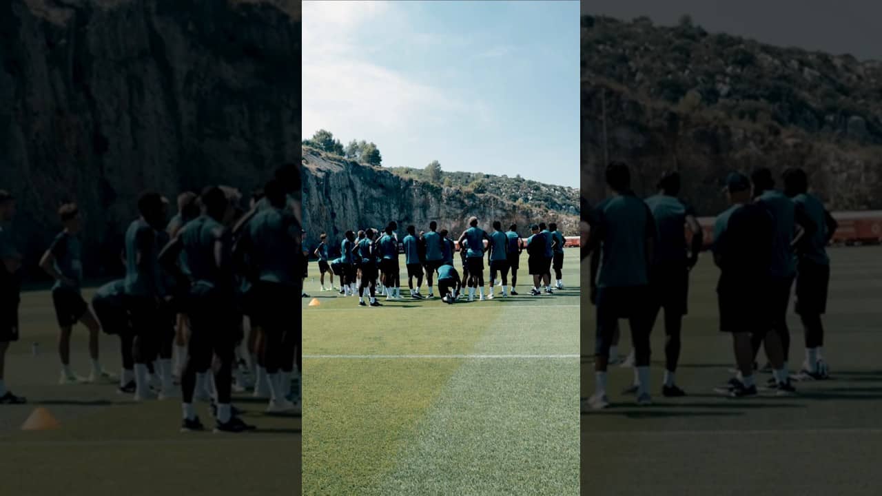 1ère séance sur le terrain avec Filipe Luis