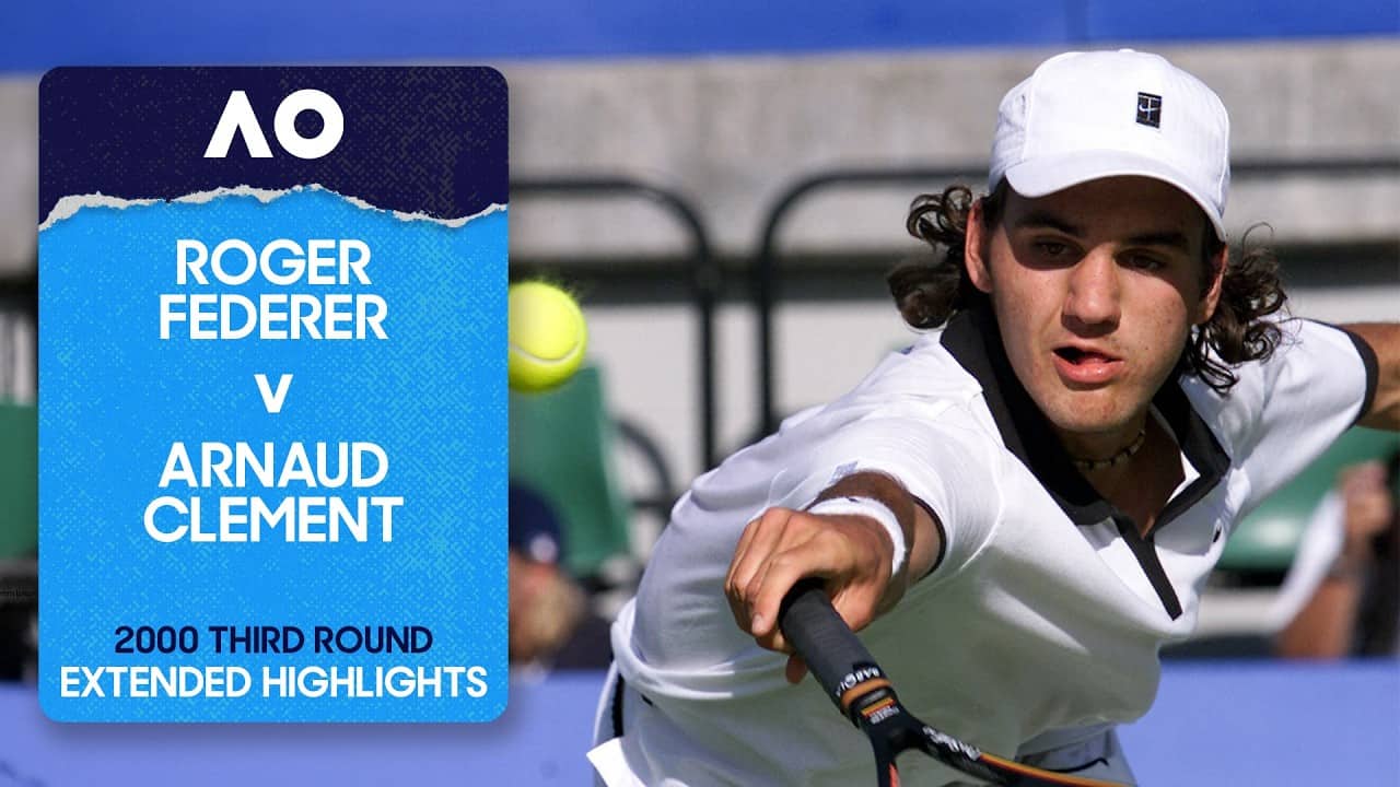 Roger Federer v Arnaud Clement Extended Highlights | Australian Open 2000 Third Round