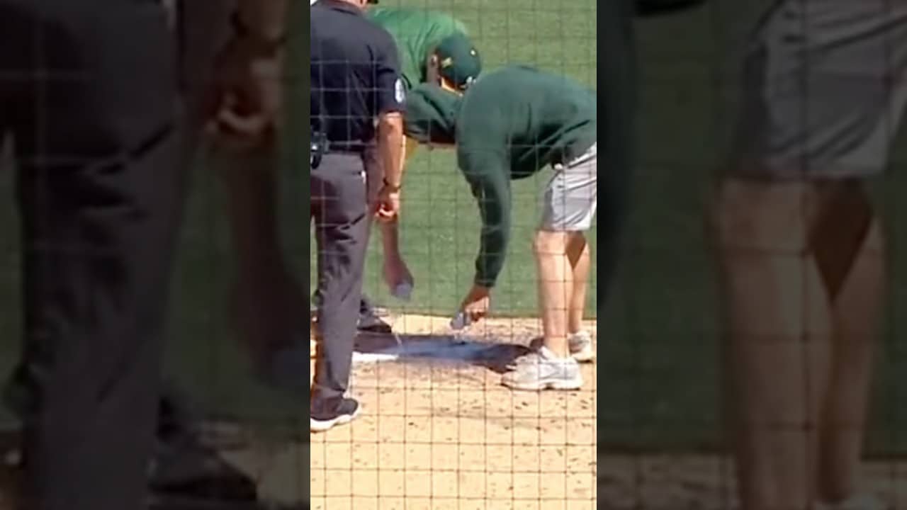 Amazing play-by-play commentary of an #MLB grounds crew springing into action