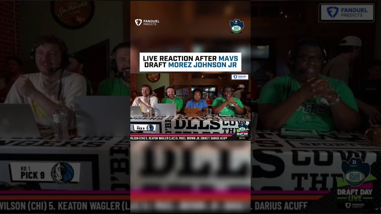 LIVE REACTION To Mavs Drafting Morez Johnson Jr! 🚨