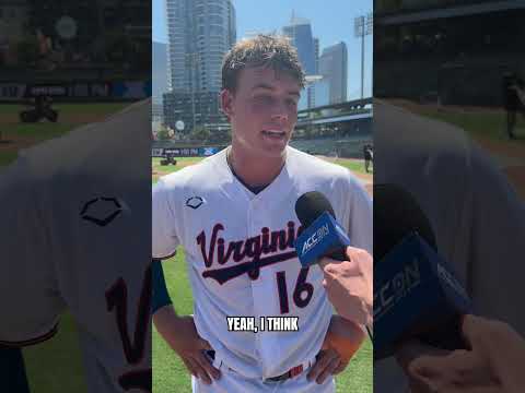 #Virginia catcher Jake Weatherspoon after the Hoos' 6-4 win vs. Duke at the ACC Tournament #Baseball