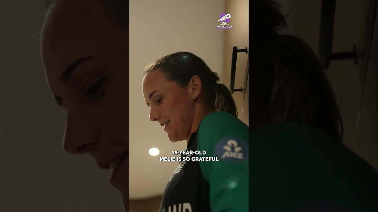 A heartfelt speech from Melie Kerr to the retiring New Zealand legends at the #t20worldcup  💪