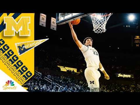 Relive the best moments of Yaxel Lendeborg's title-winning season at Michigan | Big Ten on NBC