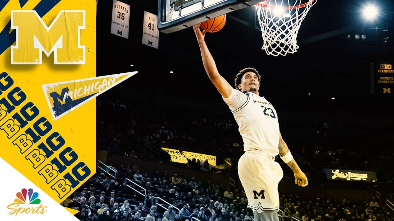 Relive the best moments of Yaxel Lendeborg's title-winning season at Michigan | Big Ten on NBC