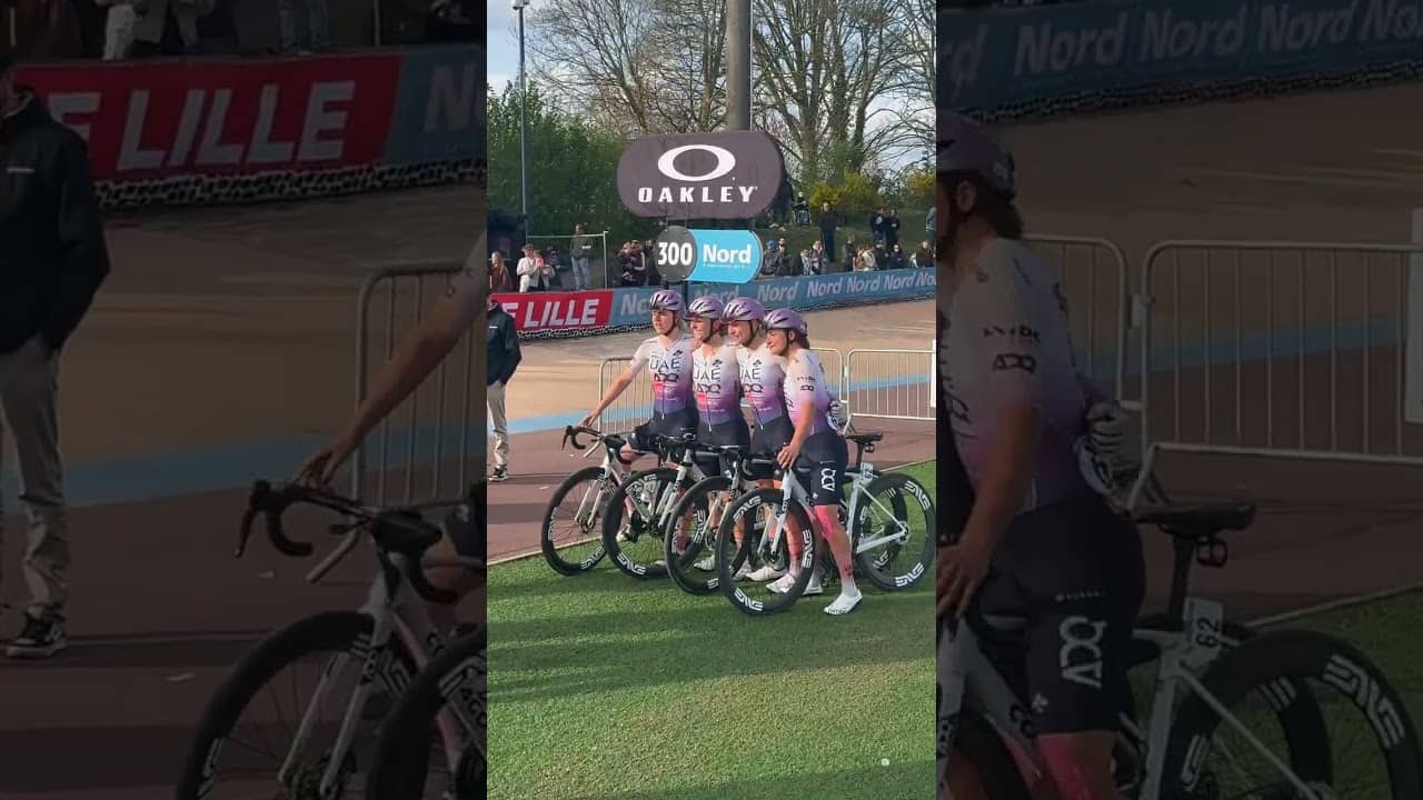 Four riders for UAE team ADQ at Paris-Roubaix Femmes