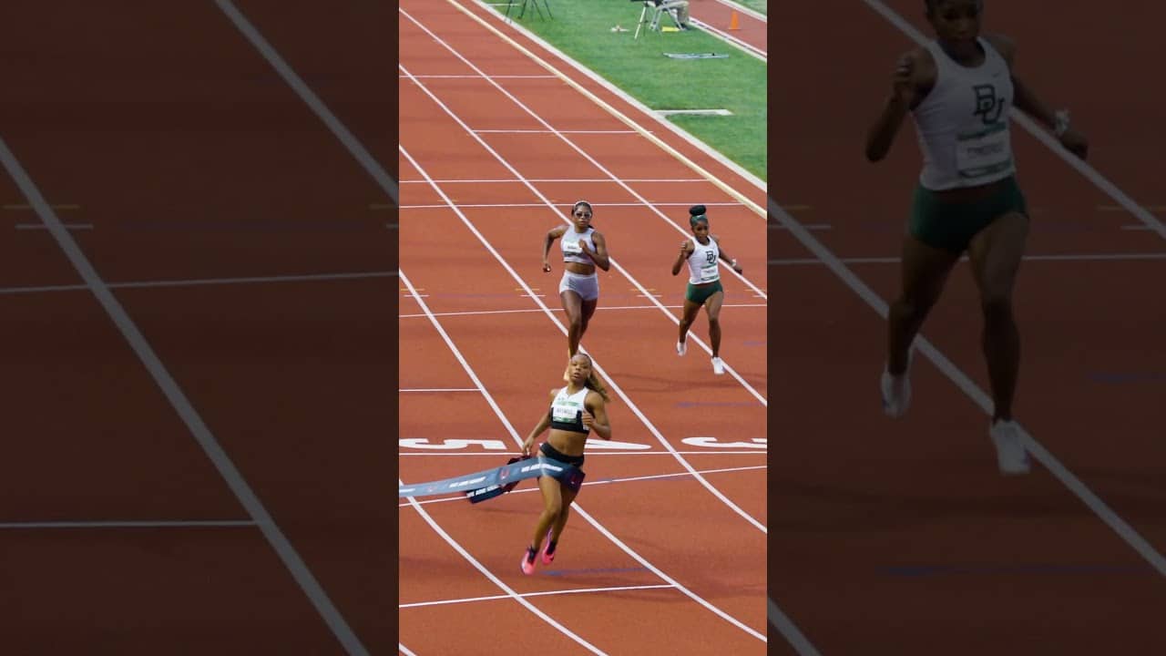 Double trouble 🥇🥇 Mia & Mariah Maxwell complete the sprint sweep with a 1-2 finish in the 200m 🇺🇸