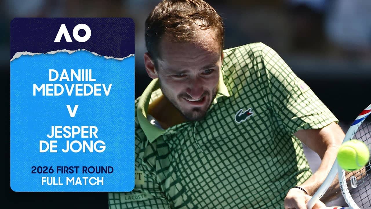 Daniil Medvedev v Jesper de Jong Full Match | Australian Open 2026 First Round