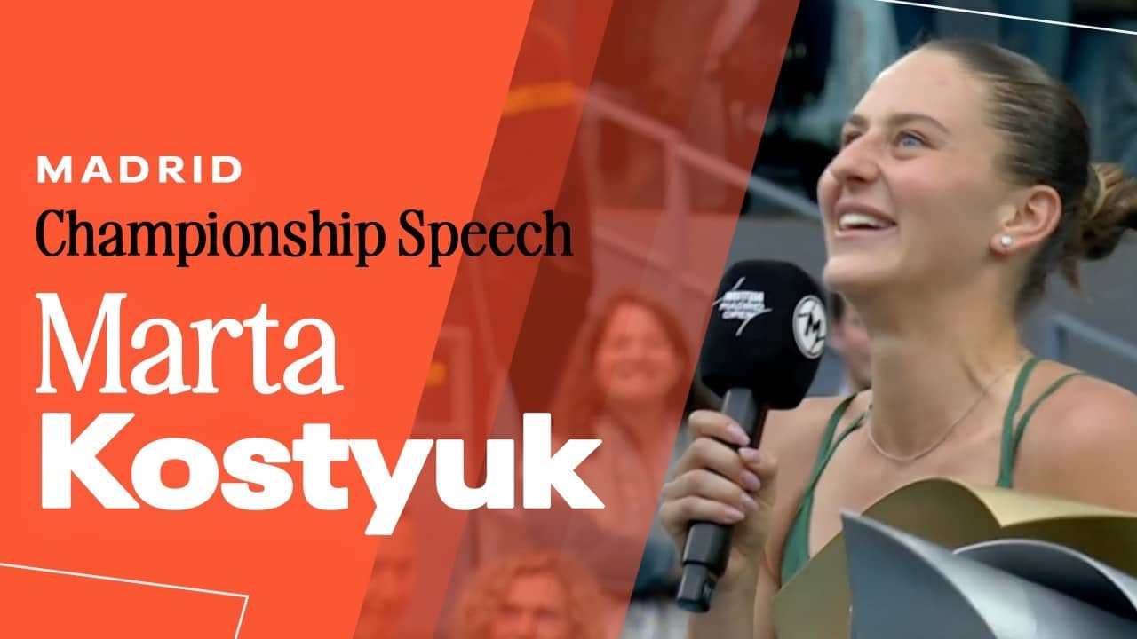Marta Kostyuk Championship Speech | 2026 Madrid