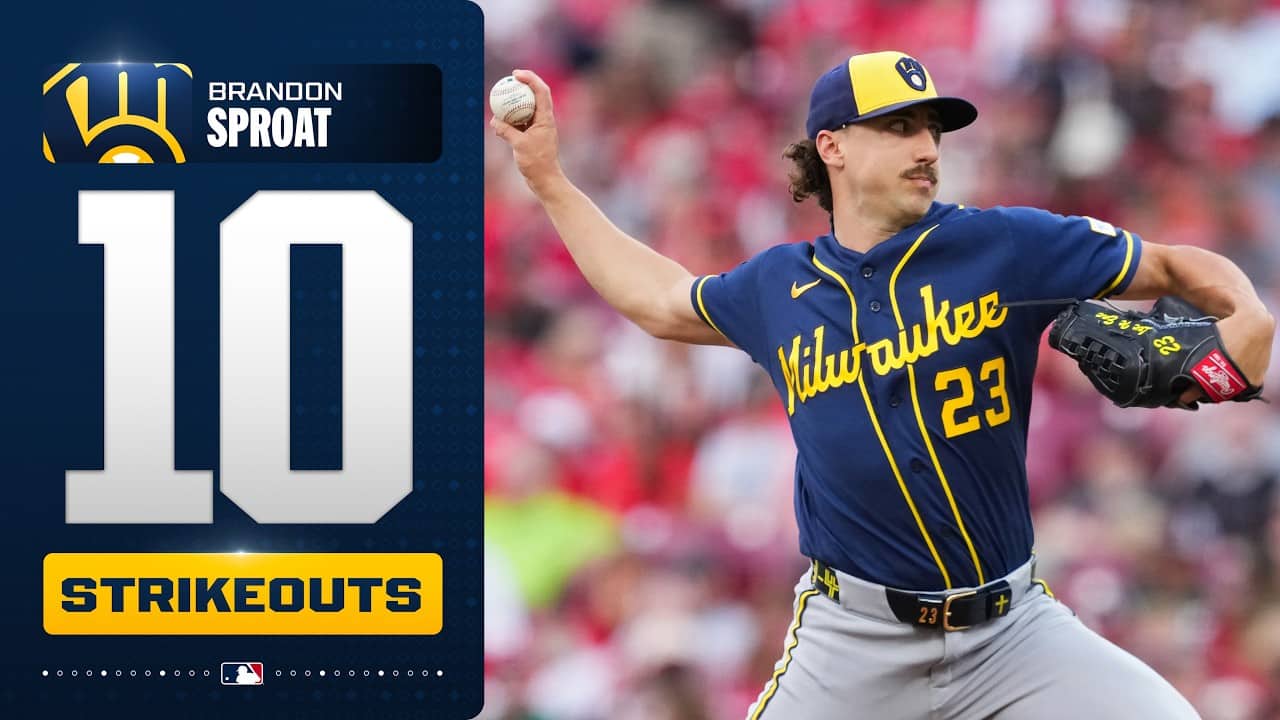 Brandon Sproat collects a CAREER HIGH 10 strikeouts 💪 (Took a NO-HITTER into the 6th inning 😮)
