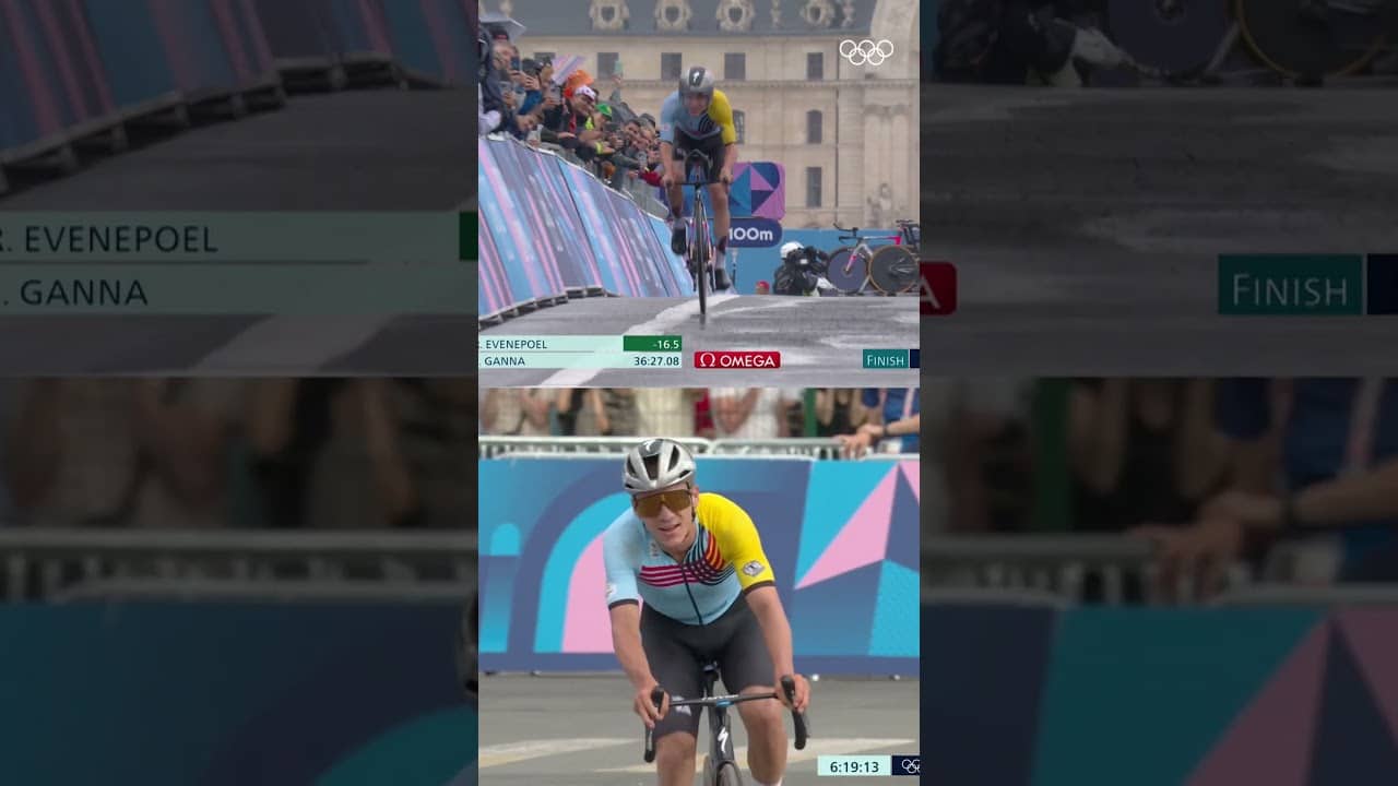 Remco Evenepoel, the first man to win the time trial and the road race at the same #Olympics 🚴‍♂️