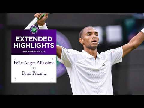 Pure power! | Felix Auger-Aliassime v Dino Prizmic | Extended Highlights | Wimbledon 2026