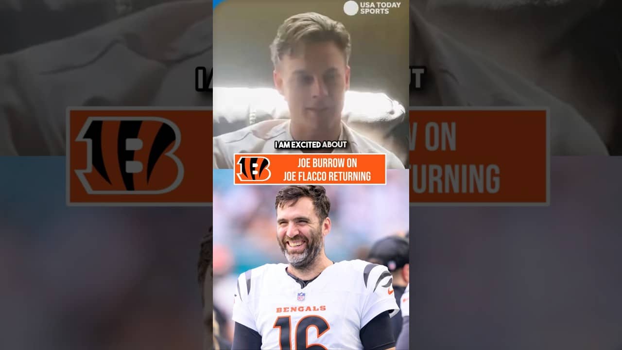 Joe Burrow on Joe Flacco Returning to the Cincinnati Bengals #NFL