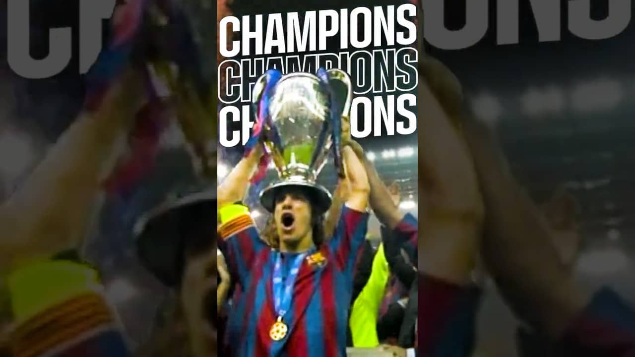 20 years ago today, we conquered Europe in Paris 💙❤️ #shorts #fcbarcelona #ronaldinho