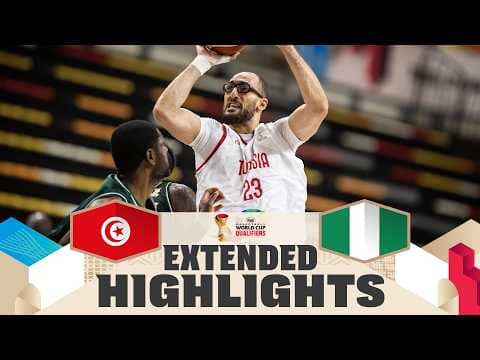 Tunisia 🇹🇳 v Nigeria 🇳🇬 | Extended Highlights | FIBA Basketball World Cup 2027 African Qualifiers