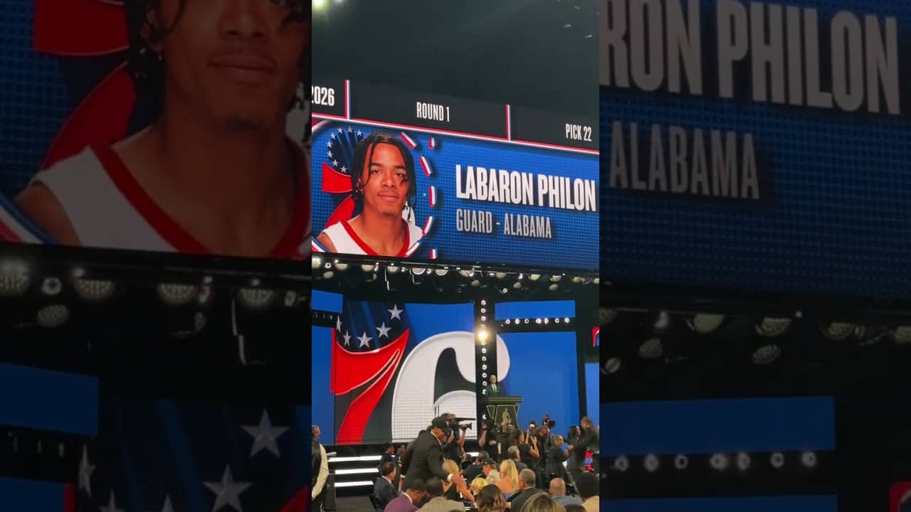 With the 22nd Pick in the 2026 NBA Draft, The Philadelphia 76ers Select... Labaron Philon Jr.