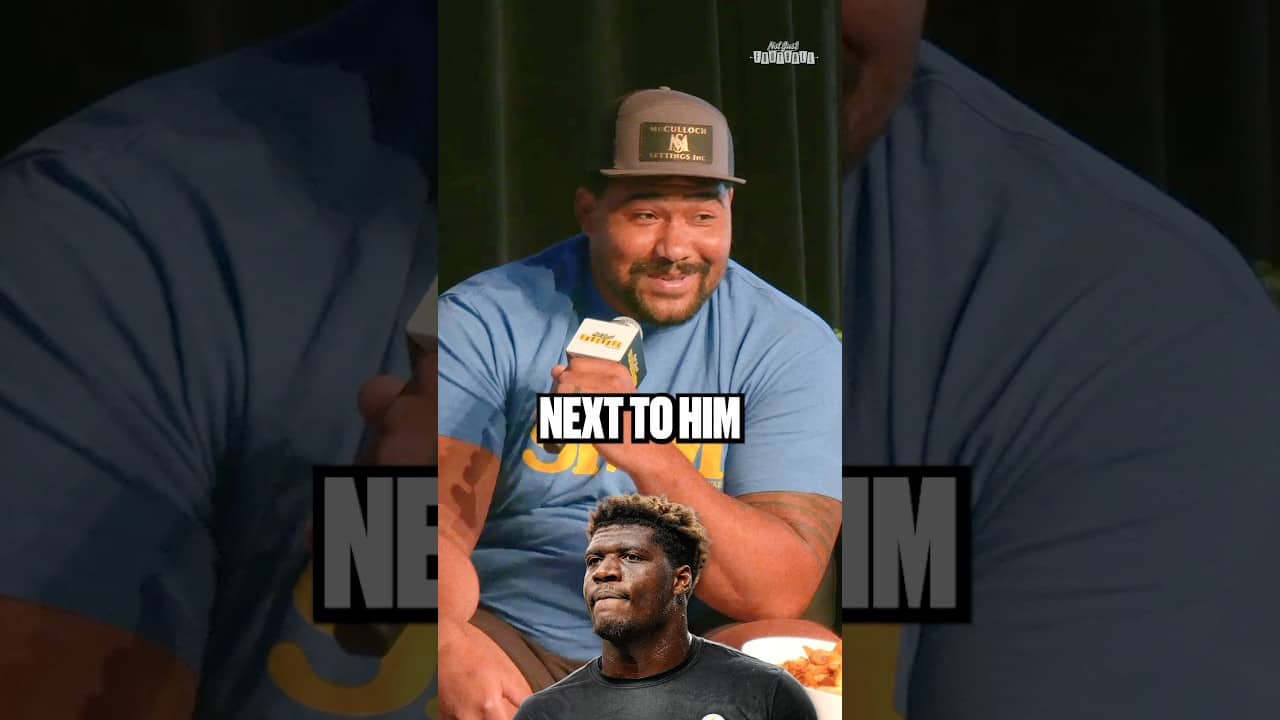 Darnell Washington’s size is shocking even to NFL players 😅😂 #nfl #steelers #pittsburghsteelers