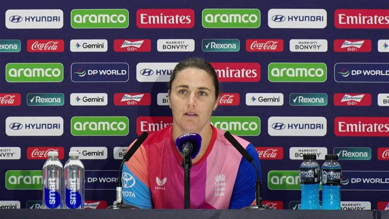 Watch England Captain Nat Sciver-Brunt  #T20WorldCup 2026 Pre Final Media Conference
