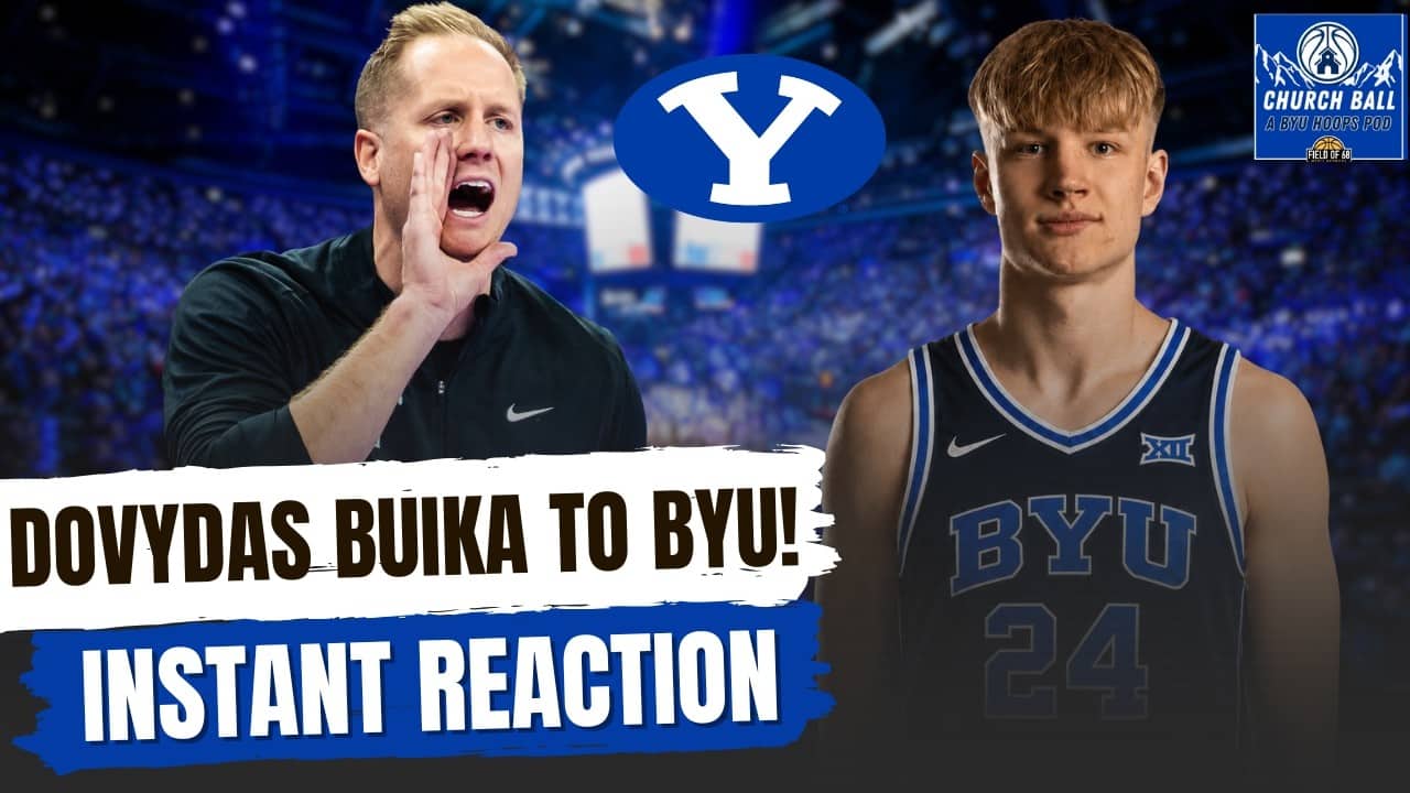 REACTION: 6'6 Int'l Guard Dovydas Buika COMMITS To BYU! | Church Ball Pod
