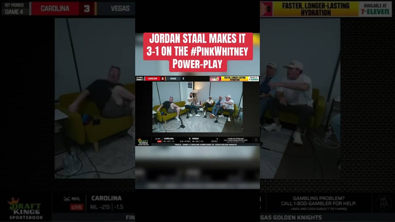 Staal continues his SCF HEATER on a #PinkWhitney powerplay!