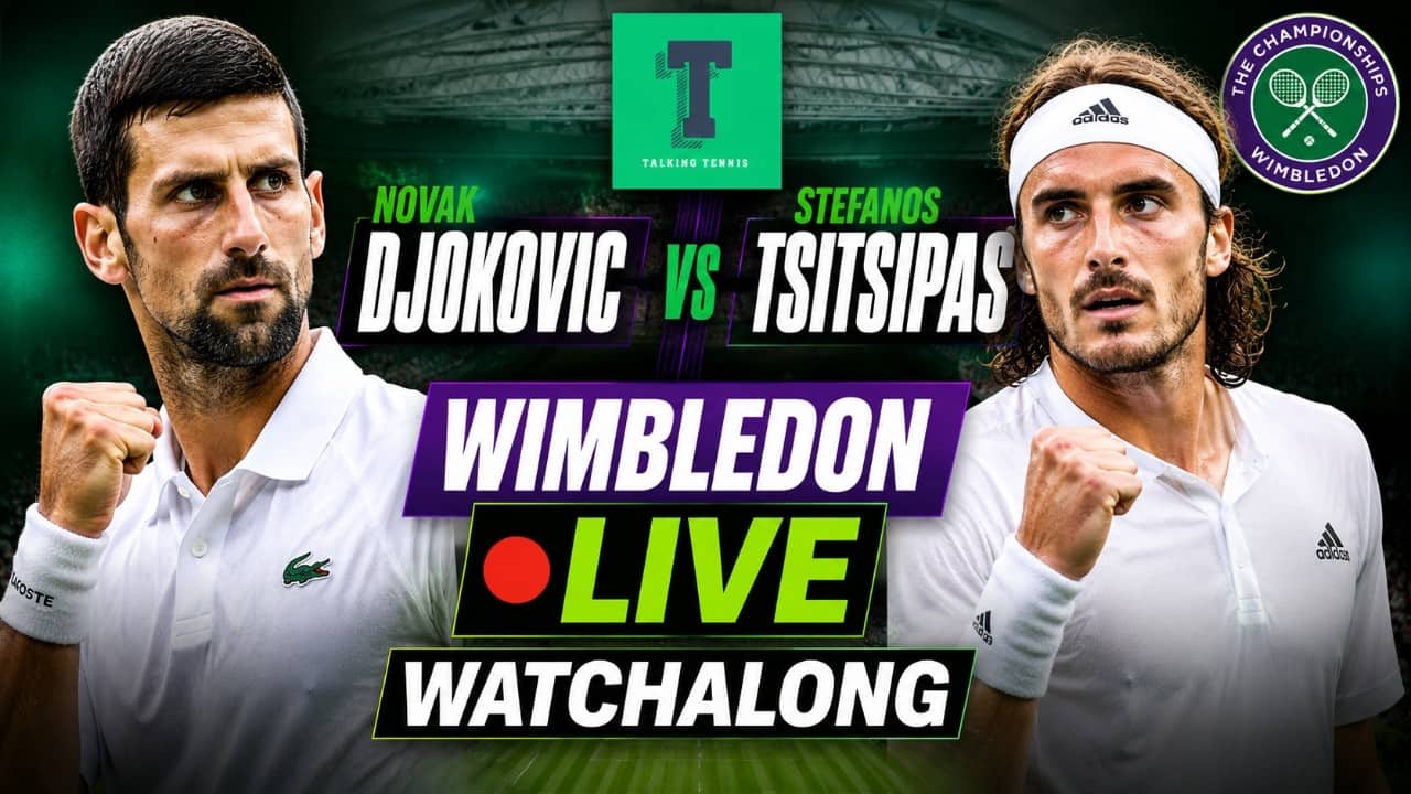 Novak Djokovic vs Stefanos Tsitsipas | Wimbledon 2026 Round 2 | LIVE TENNIS WATCHALONG