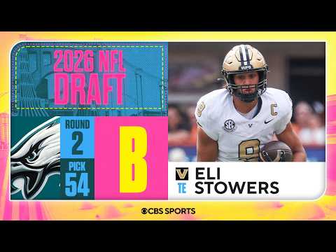 Eagles select Eli Stowers in Second Round, No. 54 overall | 2026 NFL Draft Grades & Reaction