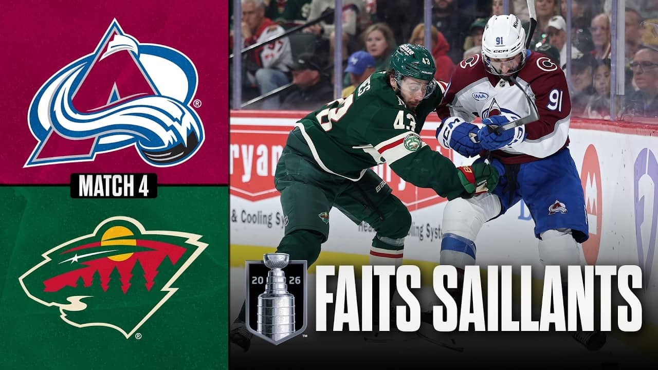 Avalanche vs Wild, match no 4 | 11/05/26 | Faits saillants