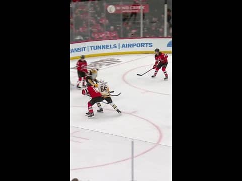 Jack Hughes with a Short Goal vs. Pittsburgh Penguins