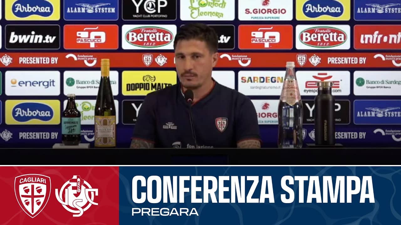 SERIE A ENILIVE |  MISTER PISACANE IN CONFERENZA STAMPA | CAGLIARI - CREMONESE