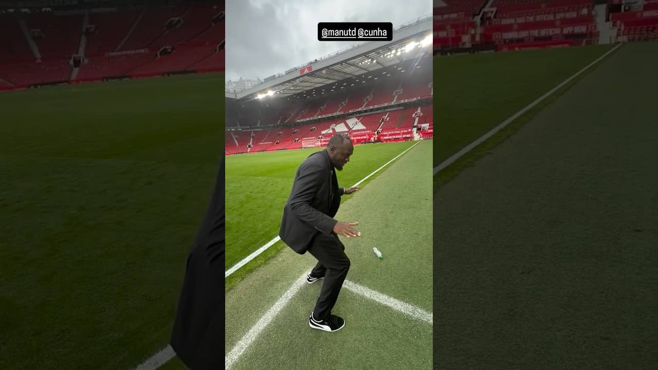 USAIN BOLT DOES MATHEUS CUNHA’S CELEBRATION 🤯🏄‍♂️