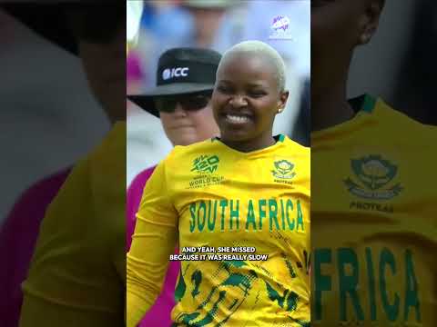 Nonkululeko Mlaba's worldie left everybody stunned, including herself 😅 #T20WorldCup