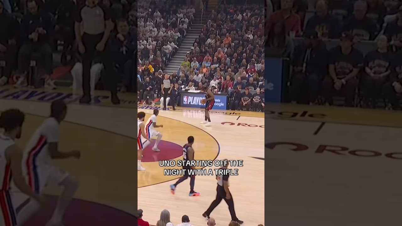 HARDEN STARTING OFF THE GAME WITH A TRIPLE. #cavs #nbaplayoffs #basketball #cleveland #jamesharden