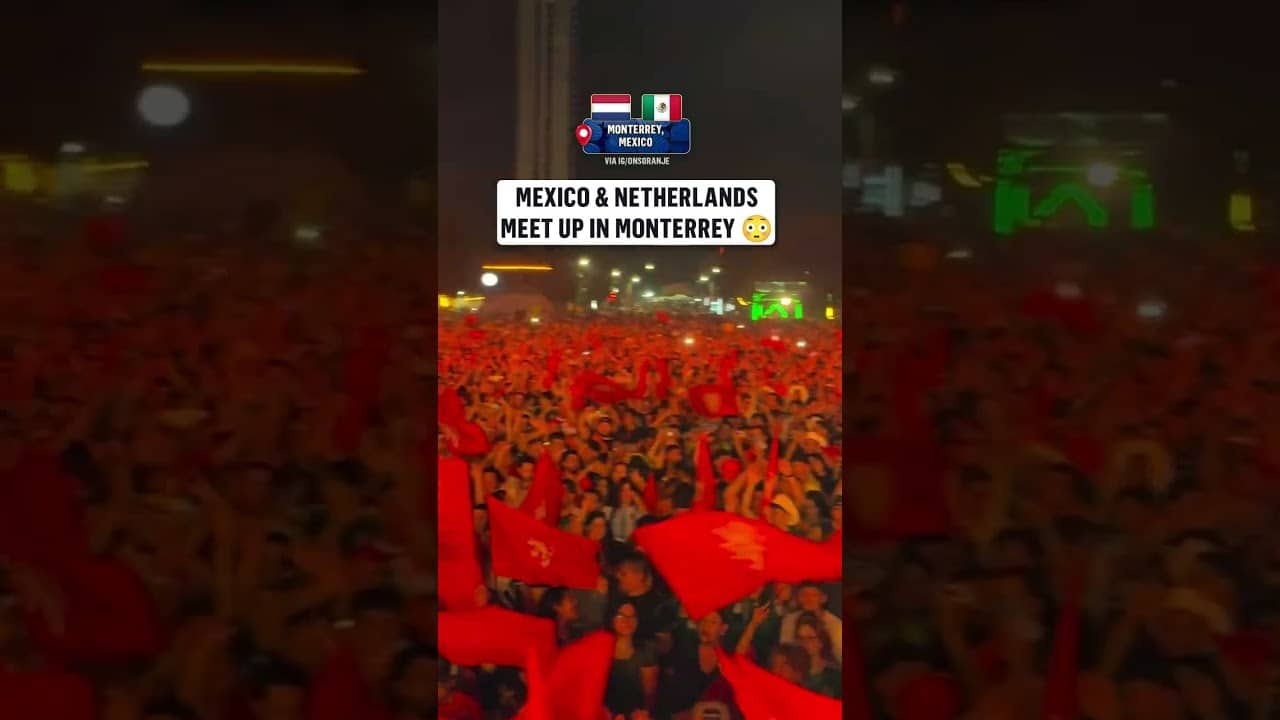 The energy coming from Mexico and Netherlands fans is electric