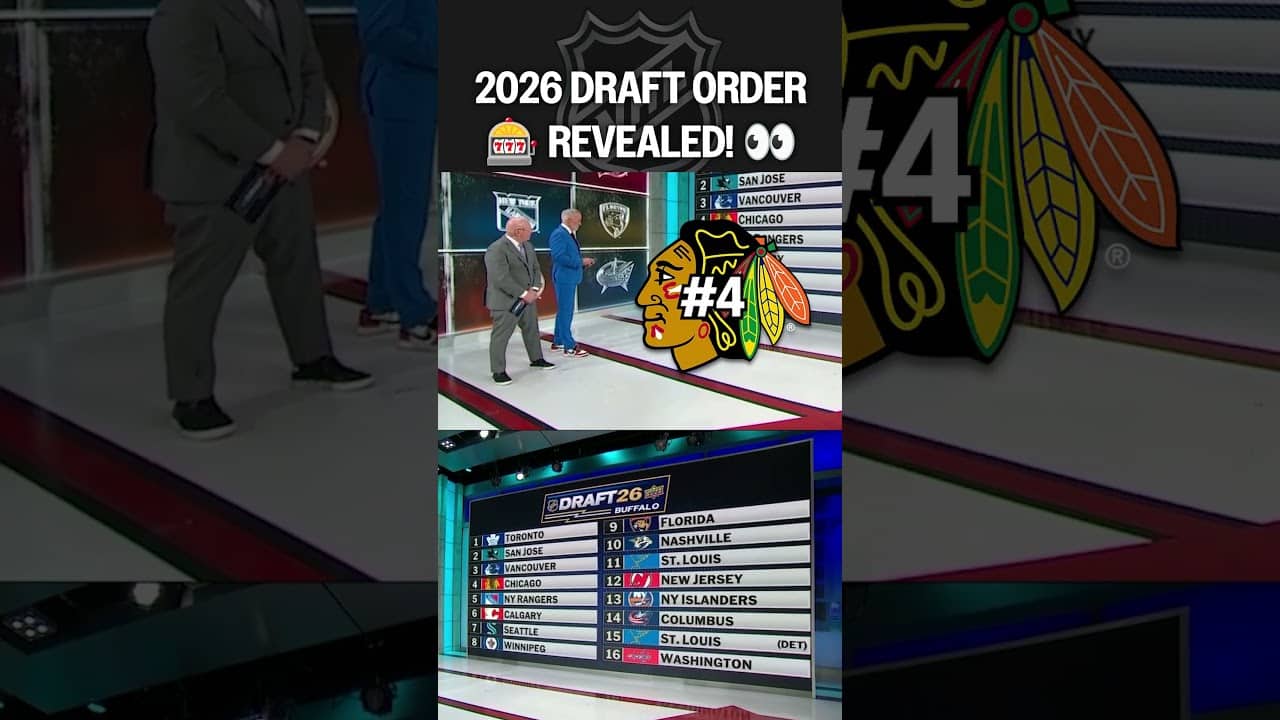 2026 NHL Draft ORDER REVEALED 👀