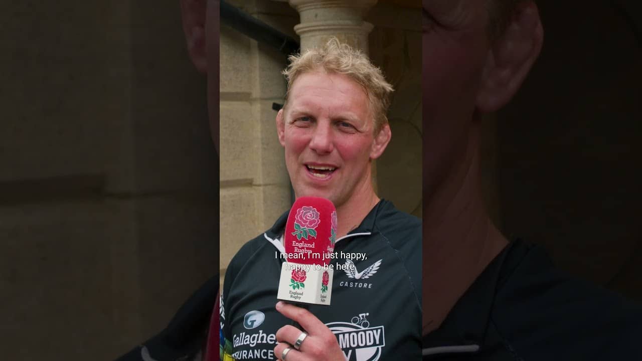 Lewis Moody after finishing his cycling challenge for the MyName’5Doddie Foundation 🚴‍♂️🟡🔵