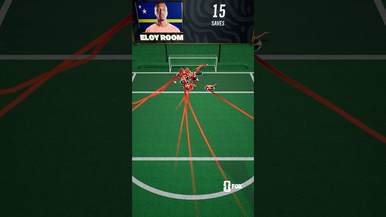 Eloy Room was one save short of tying Tim Howard's FIFA World Cup save record